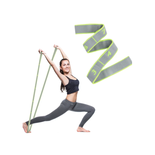 Резинка для фітнеса  Gymtek з петлями 86,5 х 4 см зелена - фото №2